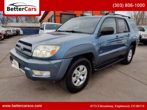 2004 Toyota 4Runner for sale at Better Cars in Englewood CO