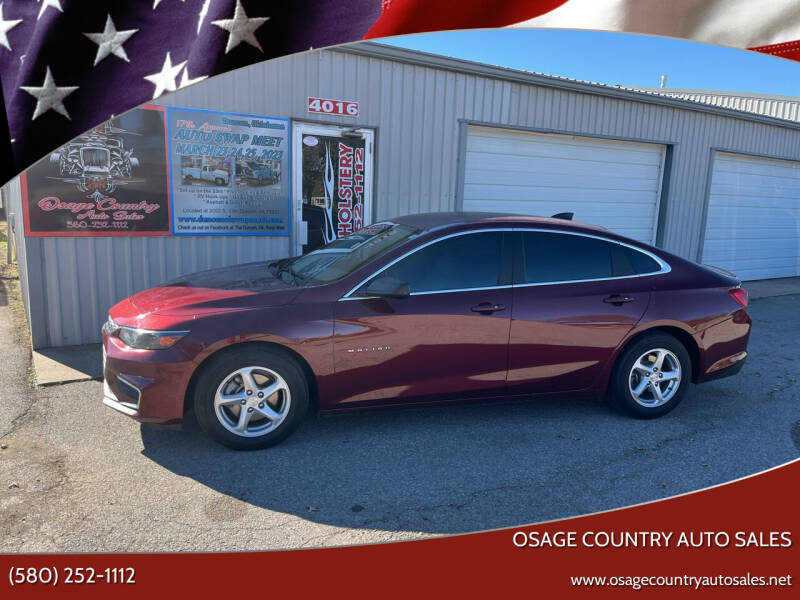 2016 Chevrolet Malibu for sale at Osage Country Auto Sales in Duncan OK