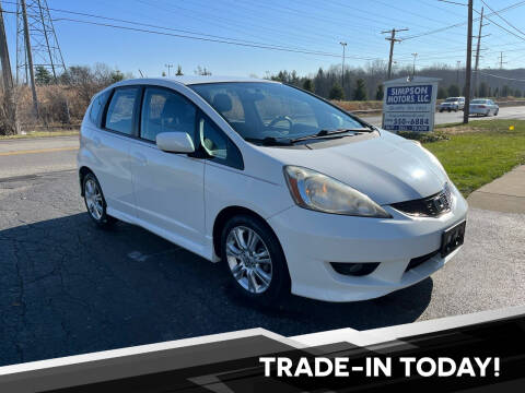 2010 Honda Fit for sale at SIMPSON MOTORS in Youngstown OH