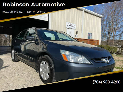 2003 Honda Accord for sale at Robinson Automotive in Albemarle NC