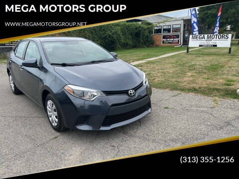2015 Toyota Corolla for sale at MEGA MOTORS GROUP in Redford MI