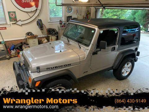 2002 Jeep Wrangler for sale at Wrangler Motors in Spartanburg SC