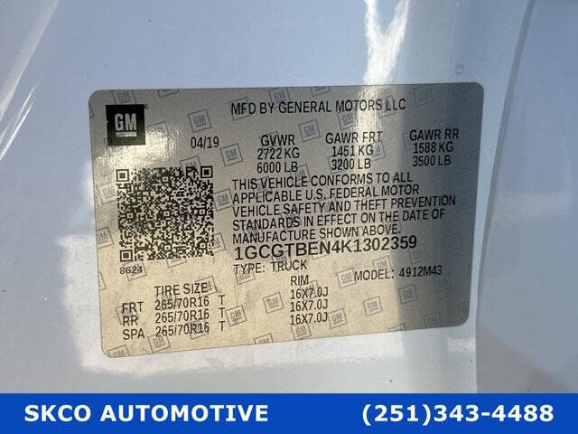 2019 Chevrolet Colorado