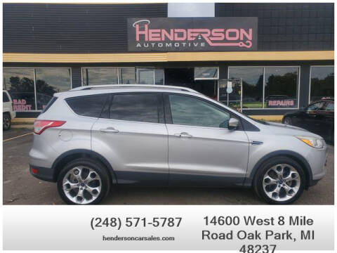 2015 Ford Escape for sale at Henderson Automotive, LLC in Oak Park MI