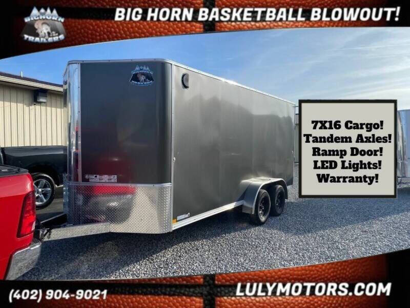 2025 R&M 7x16 V-Nose Enclosed Cargo for sale at Luly Motors-Trailers in Lincoln NE