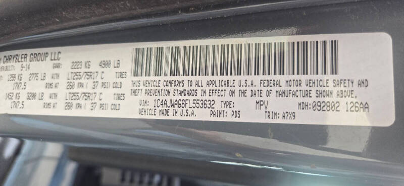 2015 Jeep Wrangler Willys Wheeler Edition