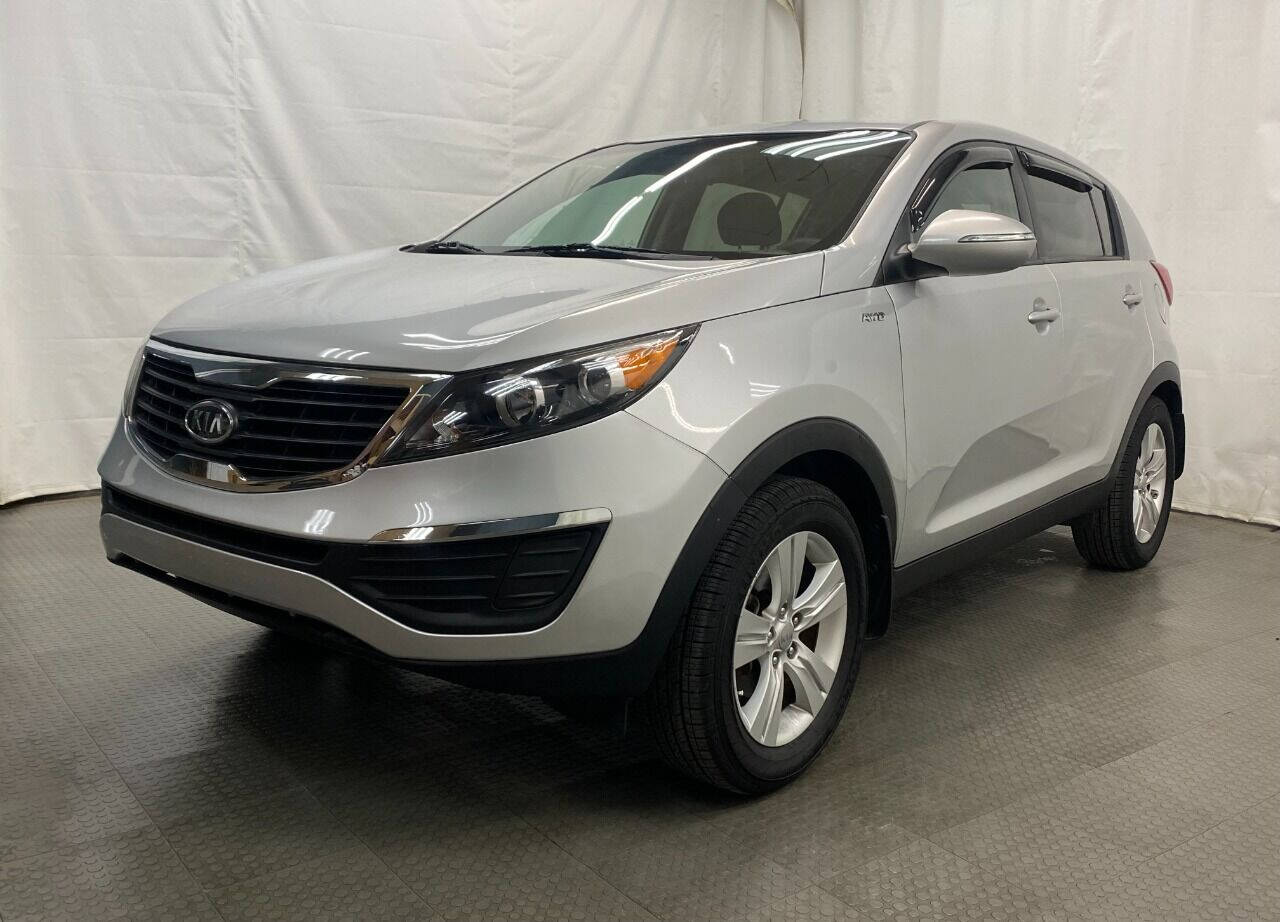 2012 Kia Sportage LX AWD 4dr SUV - Silver exterior view 4