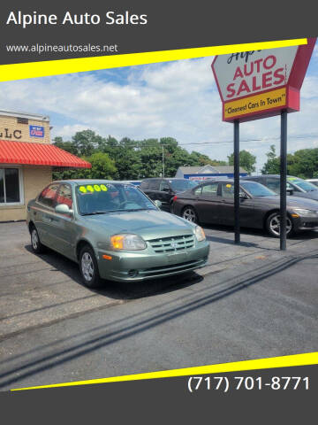 2003 Hyundai Accent for sale at Alpine Auto Sales in Carlisle PA