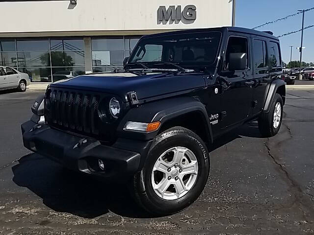 Used 2021 Jeep Wrangler Unlimited Sport S with VIN 1C4HJXDN7MW678293 for sale in Bellefontaine, OH