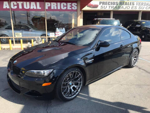 2012 BMW M3 for sale at Sanmiguel Motors in South Gate CA