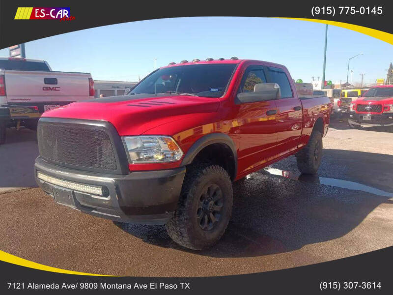 2018 RAM 2500 for sale at Escar Auto in El Paso TX