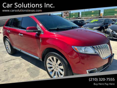 2014 Lincoln MKX for sale at Car Solutions Inc. in San Antonio TX