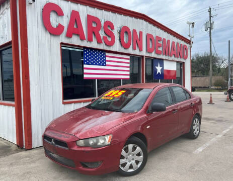 2008 Mitsubishi Lancer for sale at Cars On Demand 2 in Pasadena TX