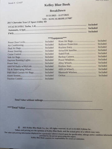 2017 Chevrolet Trax LT