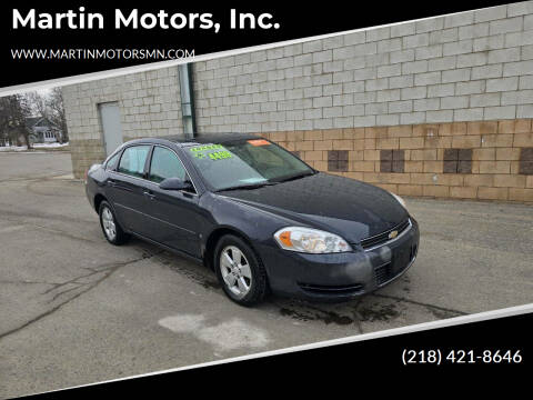 2008 Chevrolet Impala for sale at Martin Motors, Inc. in Chisholm MN
