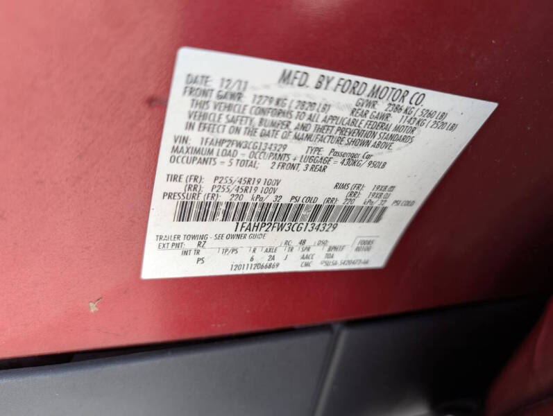 2012 Ford Taurus Limited