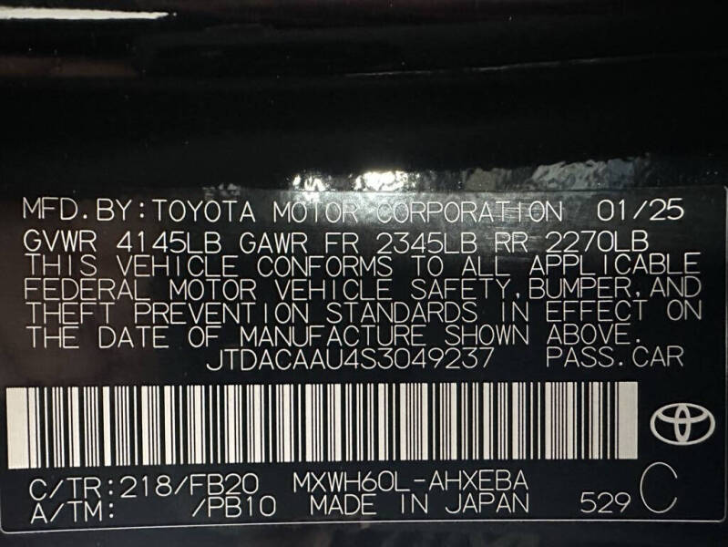 2025 Toyota Prius LE