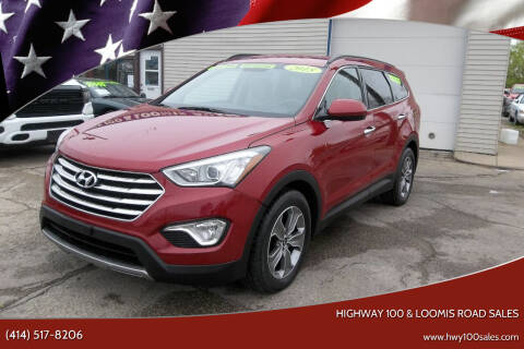 2015 Hyundai Santa Fe for sale at Highway 100 & Loomis Road Sales in Franklin WI