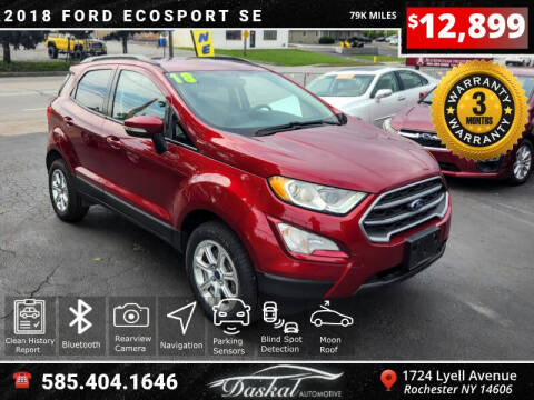 2018 Ford EcoSport for sale at Daskal Auto LLC in Rochester NY