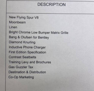 2021 Bentley Flying Spur V8