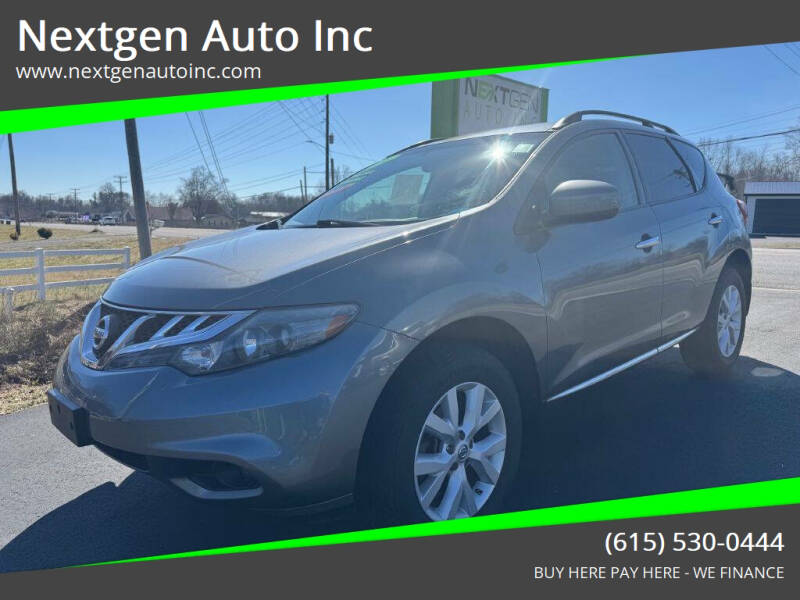 2014 Nissan Murano for sale at Nextgen Auto Inc in Smithville TN