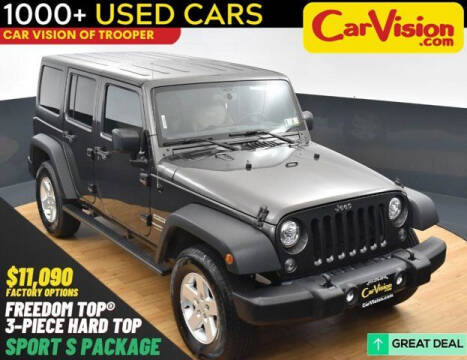 2018 Jeep Wrangler JK Unlimited for sale at Car Vision of Trooper in Norristown PA