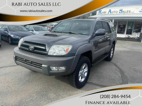 2003 Toyota 4Runner for sale at RABI AUTO SALES LLC in Garden City ID