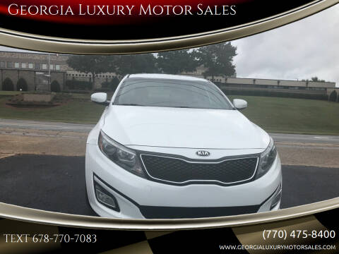 2015 Kia Optima for sale at Georgia Luxury Motor Sales in Cumming GA