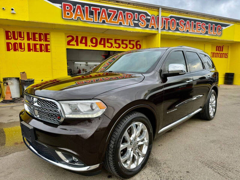 2017 Dodge Durango for sale at Baltazar's Auto Sales LLC in Grand Prairie TX