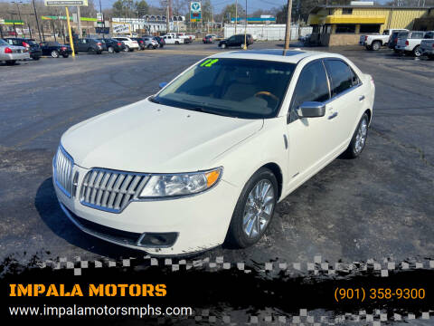 2012 Lincoln MKZ Hybrid for sale at IMPALA MOTORS in Memphis TN