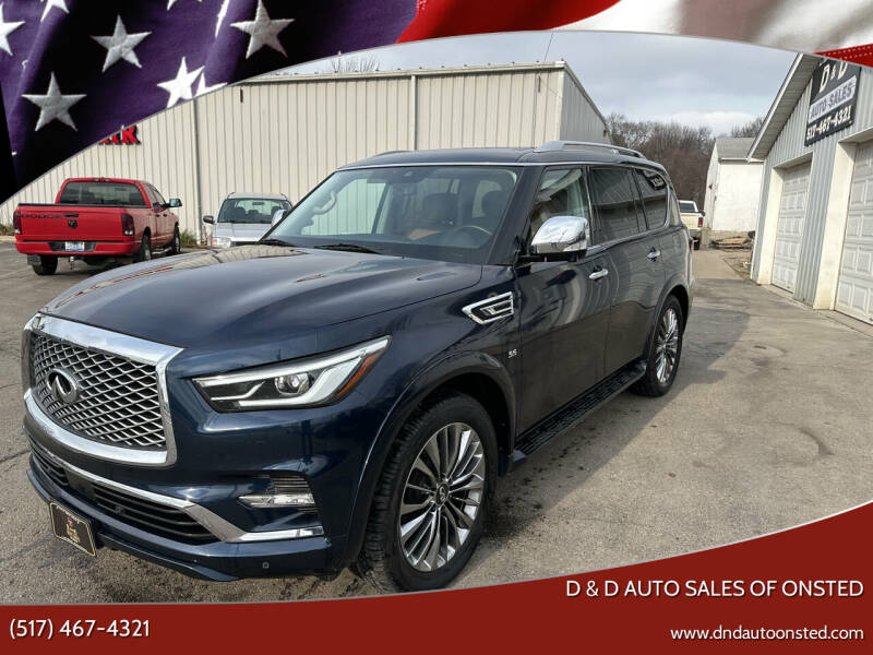 2019 Infiniti QX80 for sale at D & D Auto Sales Of Onsted in Onsted MI