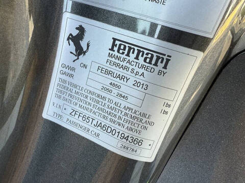 2013 Ferrari California