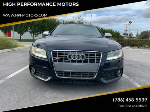 2011 Audi S5 for sale at HIGH PERFORMANCE MOTORS in Hollywood FL