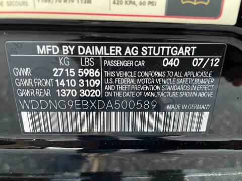 2013 Mercedes-Benz S-Class S 550 4MATIC