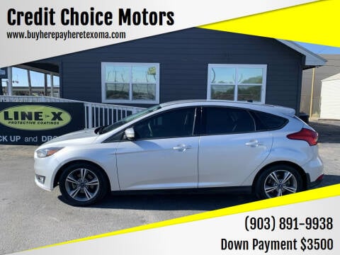 2016 Ford Focus for sale at Credit Choice Motors in Sherman TX