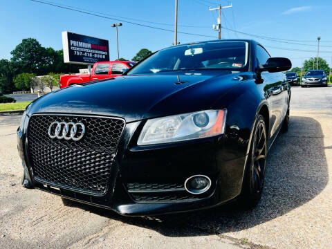 2010 Audi A5 for sale at Premium Motor's LLC in Norfolk VA