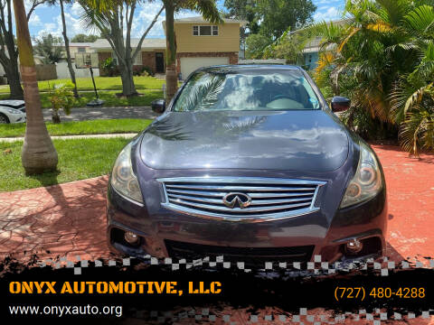 2012 Infiniti G37 Sedan for sale at ONYX AUTOMOTIVE, LLC in Largo FL