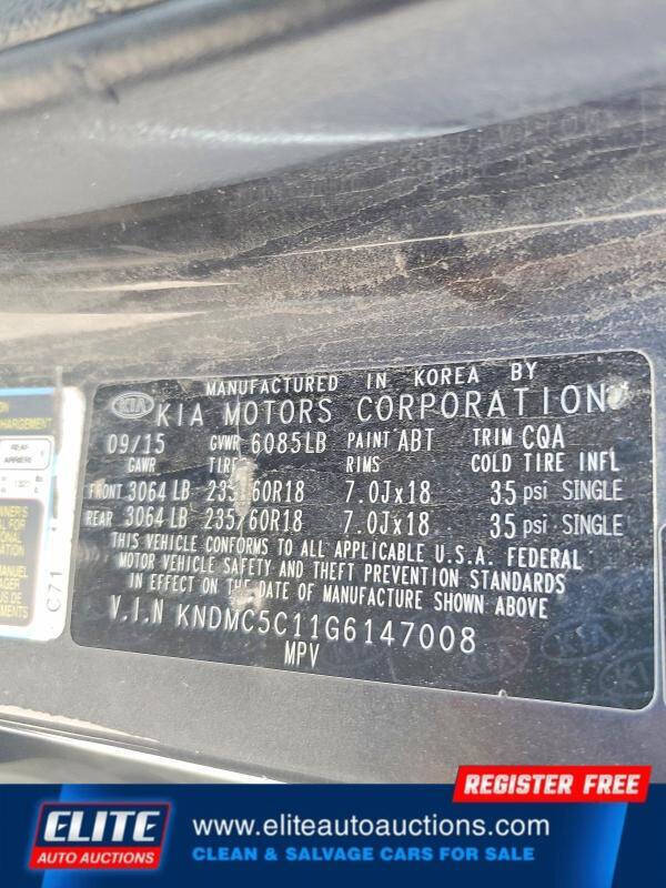 2016 Kia Sedona EX