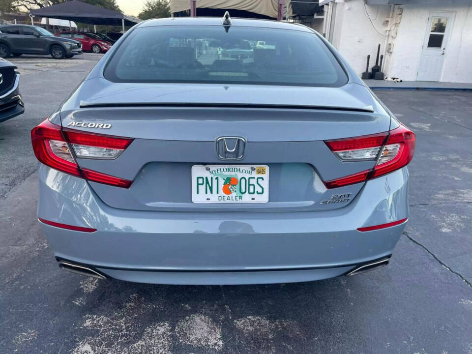 2022 Honda Accord for sale at DRIVING FORCE AUTOS in Fort Lauderdale, FL