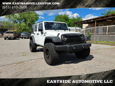 2014 Jeep Wrangler Unlimited for sale at EASTSIDE AUTOMOTIVE LLC in Nashville TN