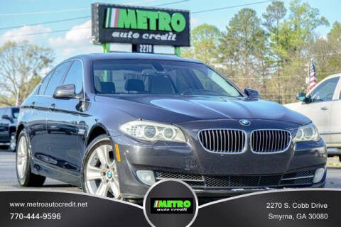 2012 BMW 5 Series for sale at Metro Auto Credit in Smyrna GA