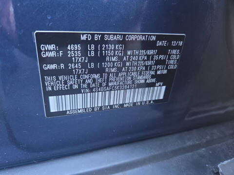 2019 Subaru Outback 2.5i Premium