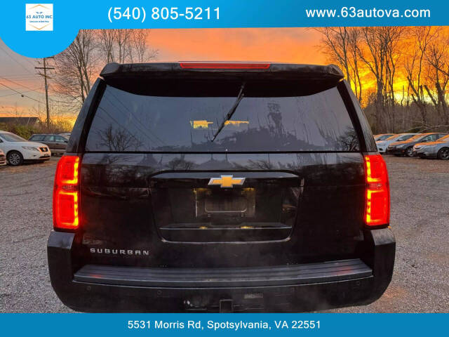 2015 Chevrolet Suburban for sale at 63 Auto Inc in Spotsylvania, VA