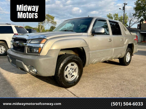 2002 Chevrolet Avalanche for sale at Midway Motors in Conway AR