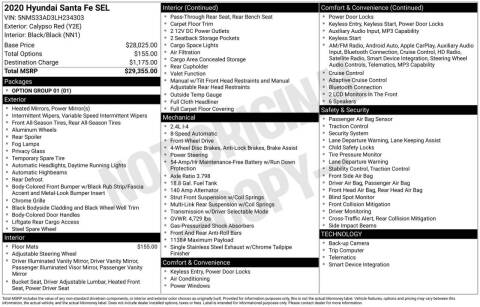 2020 Hyundai Santa Fe SEL