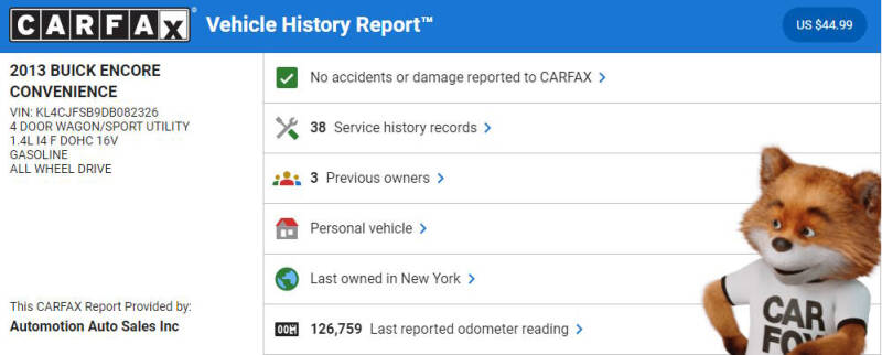 2013 Buick Encore Convenience
