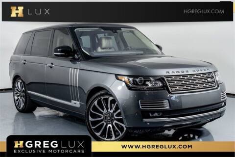 2016 Land Rover Range Rover for sale at HGREG LUX EXCLUSIVE MOTORCARS in Pompano Beach FL