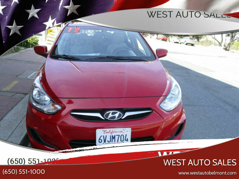 2012 Hyundai Accent for sale at West Auto Sales in Belmont CA