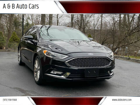 2017 Ford Fusion for sale at A & B Auto Cars in Newark NJ
