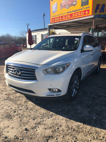 2013 Infiniti JX35 for sale at Mega Cars of Greenville in Greenville SC